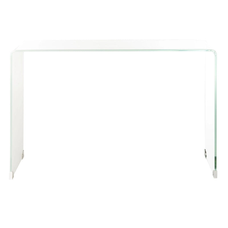 Console en verre dégradé clair/bleu, 43" L x 14" P x 30" H
