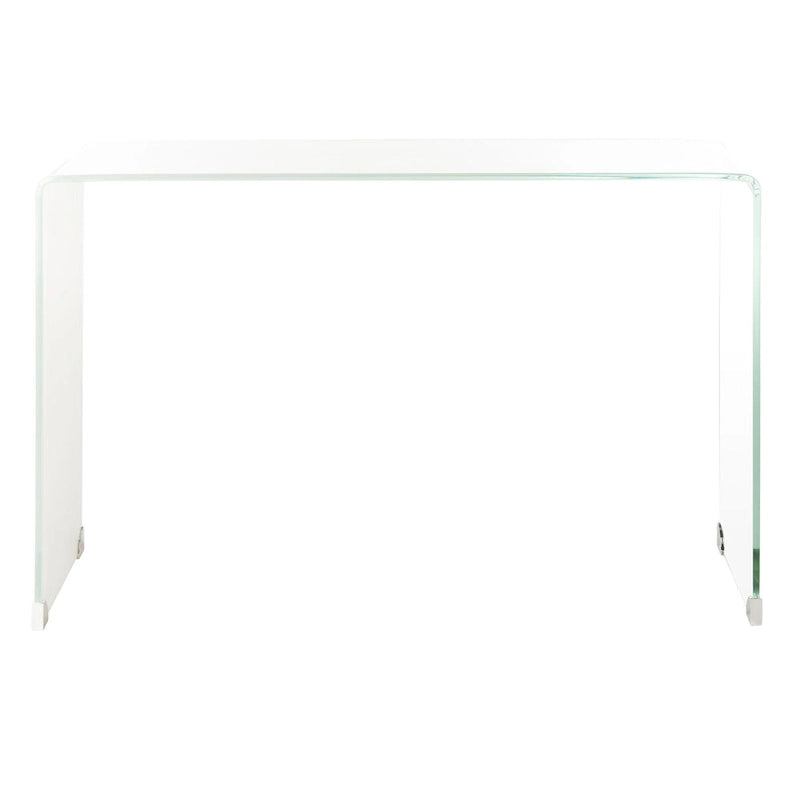 Console en verre dégradé clair/bleu, 43" L x 14" P x 30" H