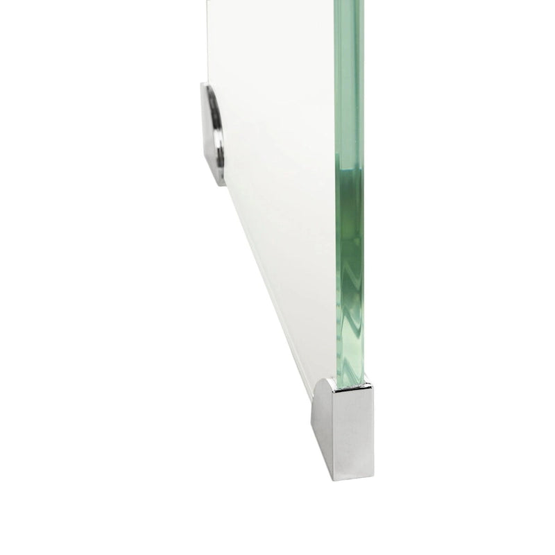 Console en verre dégradé clair/bleu, 43" L x 14" P x 30" H