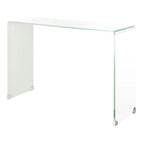 Console en verre dégradé clair/bleu, 43" L x 14" P x 30" H