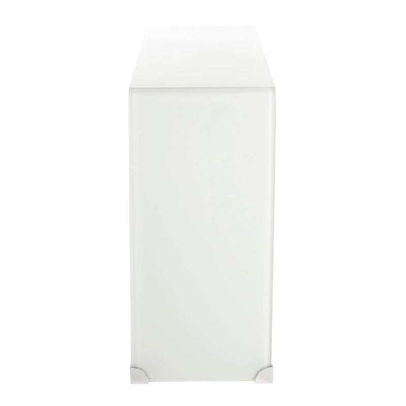 Console en verre dégradé clair/bleu, 43" L x 14" P x 30" H