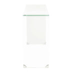 Console en verre dégradé clair/bleu, 43" L x 14" P x 30" H