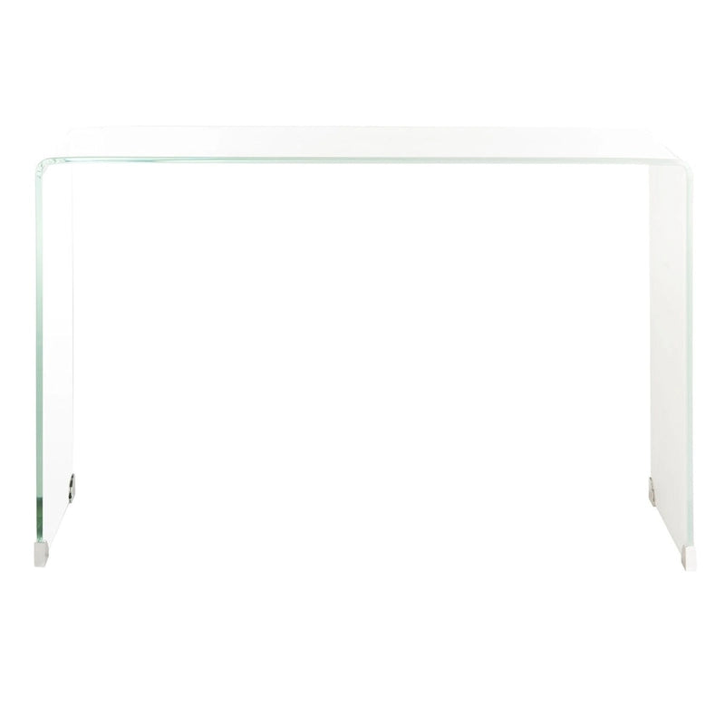 Console en verre dégradé clair/bleu, 43" L x 14" P x 30" H