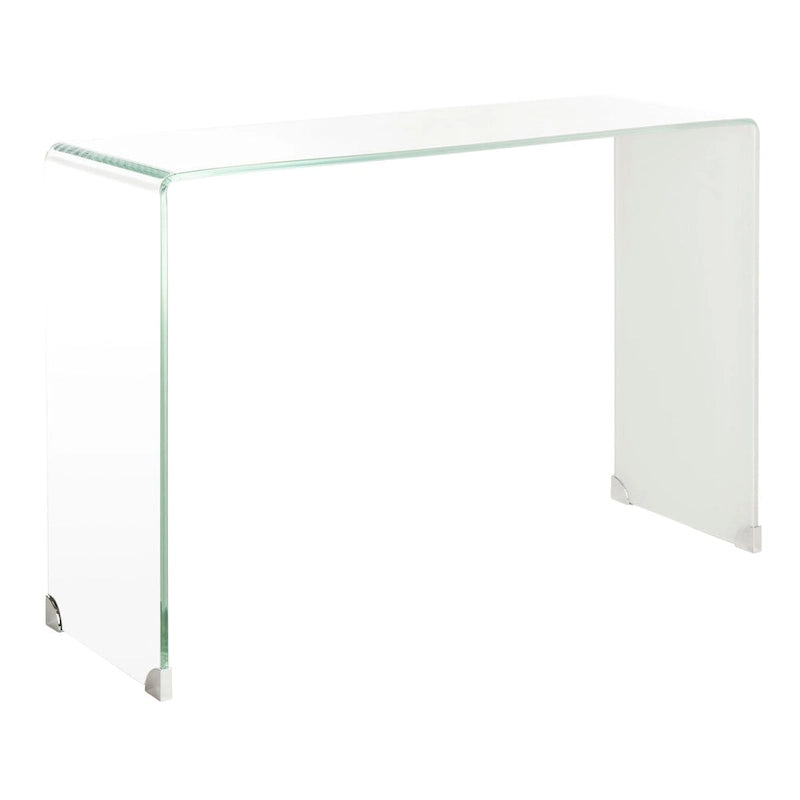 Console en verre dégradé clair/bleu, 43" L x 14" P x 30" H