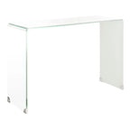 Console en verre dégradé clair/bleu, 43" L x 14" P x 30" H