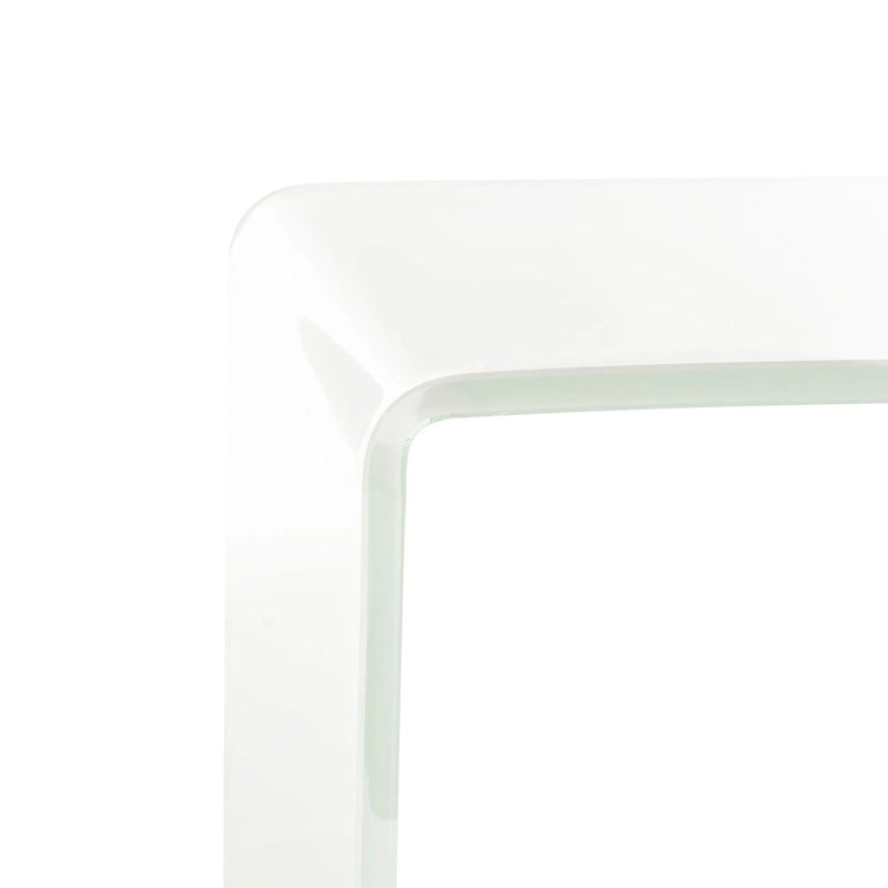 Console en verre dégradé clair/bleu, 43" L x 14" P x 30" H