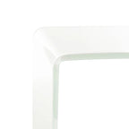 Console en verre dégradé clair/bleu, 43" L x 14" P x 30" H