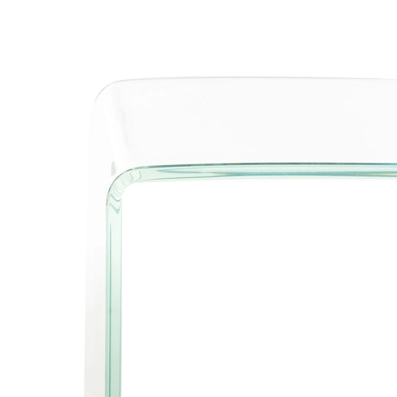 Console en verre dégradé clair/bleu, 43" L x 14" P x 30" H