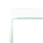 Console en verre dégradé clair/bleu, 43" L x 14" P x 30" H