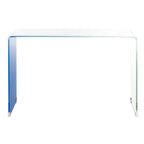 Console en verre dégradé clair/bleu, 43" L x 14" P x 30" H