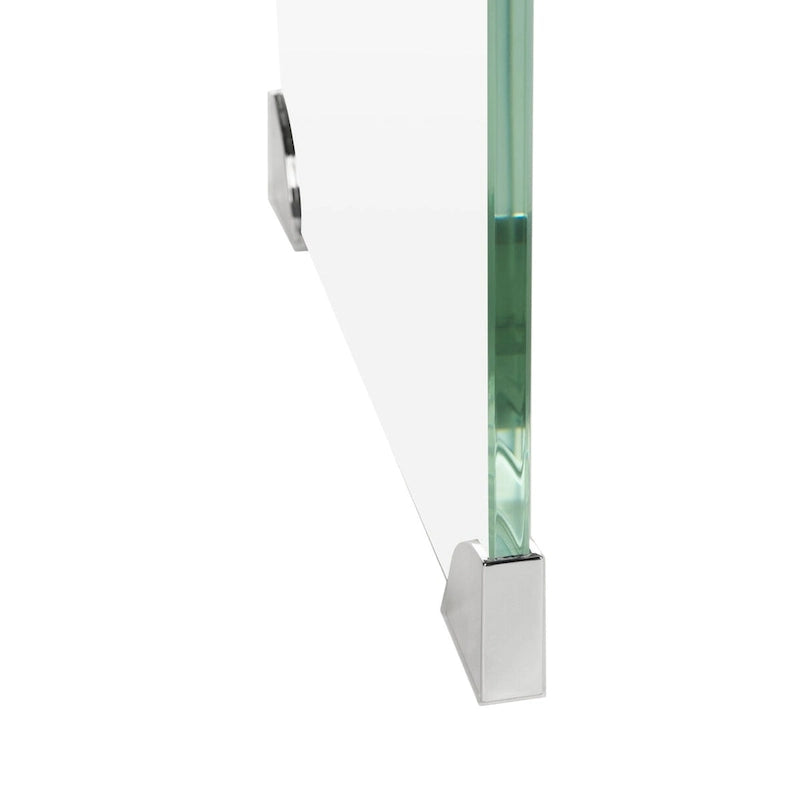 Console en verre dégradé clair/bleu, 43" L x 14" P x 30" H