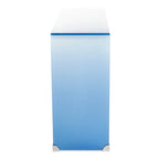 Console en verre dégradé clair/bleu, 43" L x 14" P x 30" H
