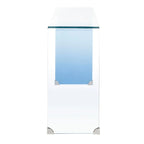 Console en verre dégradé clair/bleu, 43" L x 14" P x 30" H
