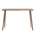 Table console de milieu de siècle brun clair / gris ardoise / blanc vintage pour 1 personne | 119 cm (L) × 41 cm (P) × 81 cm (H)