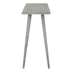 Table console de milieu de siècle brun clair / gris ardoise / blanc vintage pour 1 personne | 119 cm (L) × 41 cm (P) × 81 cm (H)