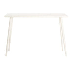 Table console de milieu de siècle brun clair / gris ardoise / blanc vintage pour 1 personne | 119 cm (L) × 41 cm (P) × 81 cm (H)
