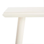 Table console de milieu de siècle brun clair / gris ardoise / blanc vintage pour 1 personne | 119 cm (L) × 41 cm (P) × 81 cm (H)
