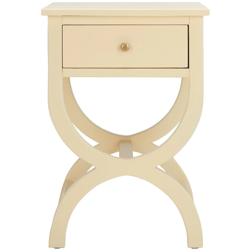 SAFAVIEH Liller Table de chevet à 1 tiroir (entièrement assemblée) - 18 L x 15 P x 27 H - 18Lx15Px27H