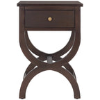 SAFAVIEH Liller Table de chevet à 1 tiroir (entièrement assemblée) - 18 L x 15 P x 27 H - 18Lx15Px27H