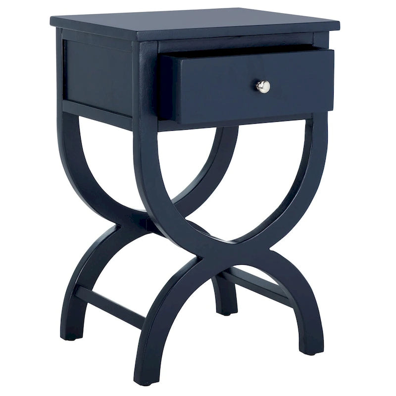 SAFAVIEH Liller Table de chevet à 1 tiroir (entièrement assemblée) - 18 L x 15 P x 27 H - 18Lx15Px27H