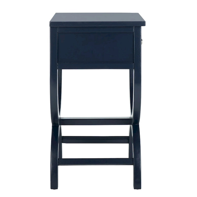 SAFAVIEH Liller Table de chevet à 1 tiroir (entièrement assemblée) - 18 L x 15 P x 27 H - 18Lx15Px27H