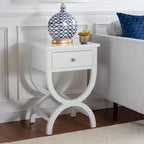 SAFAVIEH Liller Table de chevet à 1 tiroir (entièrement assemblée) - 18 L x 15 P x 27 H - 18Lx15Px27H