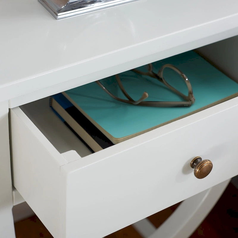 SAFAVIEH Liller Table de chevet à 1 tiroir (entièrement assemblée) - 18 L x 15 P x 27 H - 18Lx15Px27H