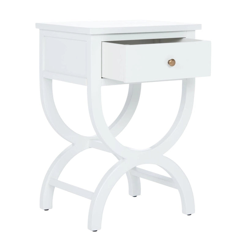 SAFAVIEH Liller Table de chevet à 1 tiroir (entièrement assemblée) - 18 L x 15 P x 27 H - 18Lx15Px27H