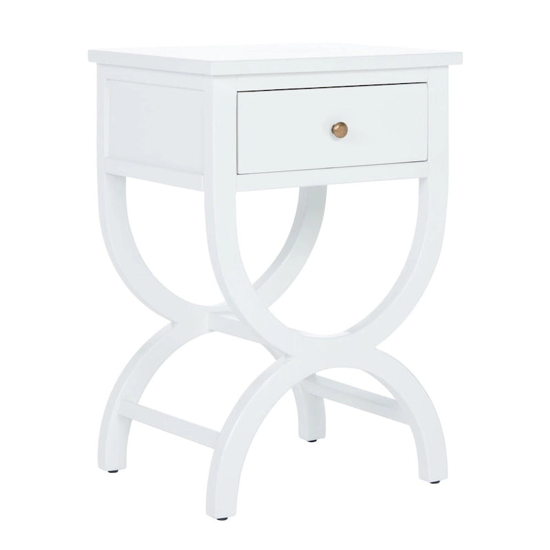 SAFAVIEH Liller Table de chevet à 1 tiroir (entièrement assemblée) - 18 L x 15 P x 27 H - 18Lx15Px27H