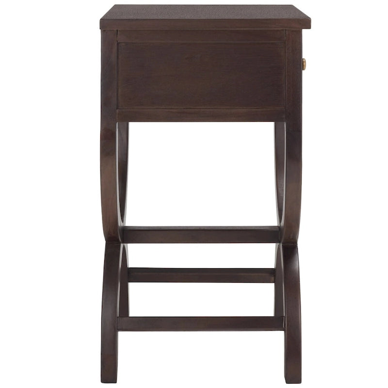SAFAVIEH Liller Table de chevet à 1 tiroir (entièrement assemblée) - 18 L x 15 P x 27 H - 18Lx15Px27H