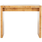 Console en bois de loupe naturel pour 1, 34"L x 11"P x 28"H