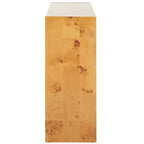Console en bois de loupe naturel pour 1, 34"L x 11"P x 28"H