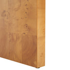 Console en bois de loupe naturel pour 1, 34"L x 11"P x 28"H