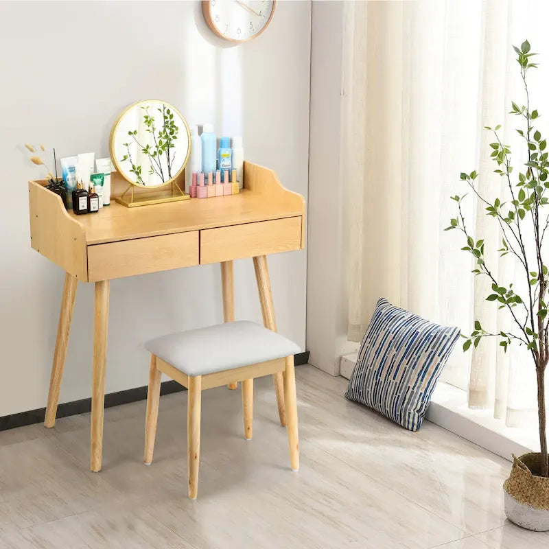 Coiffeuse avec miroir amovible