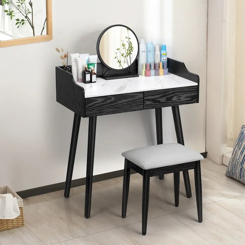 Coiffeuse avec miroir amovible