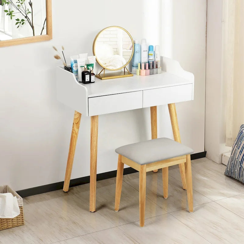 Coiffeuse avec miroir amovible
