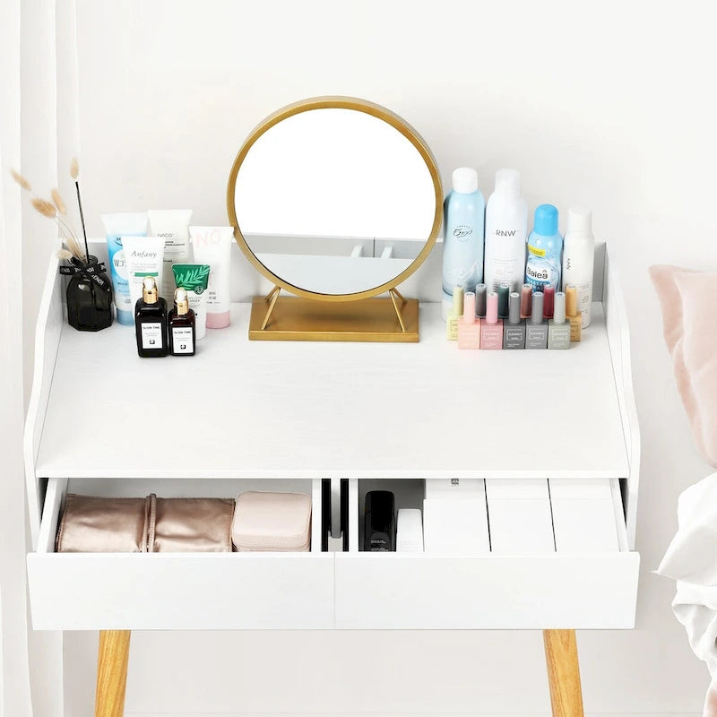 Coiffeuse avec miroir amovible