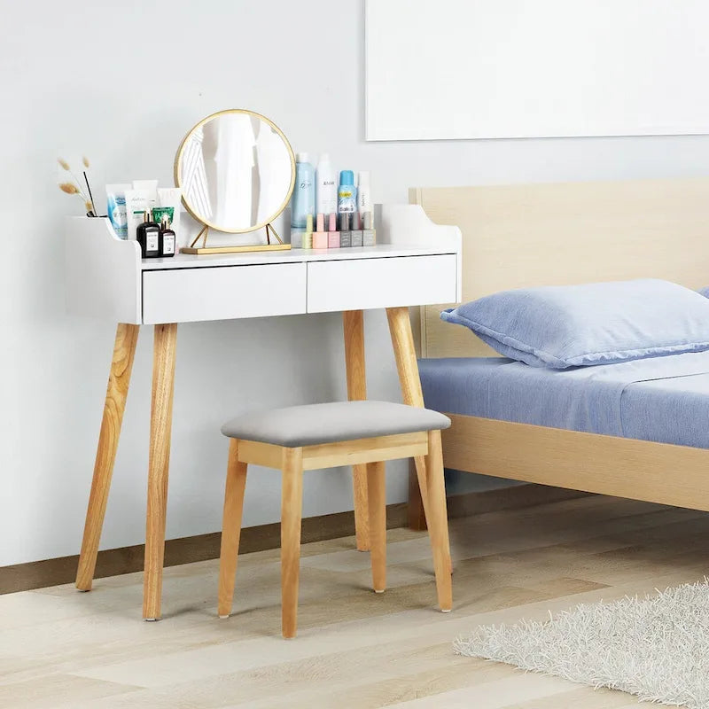 Coiffeuse avec miroir amovible