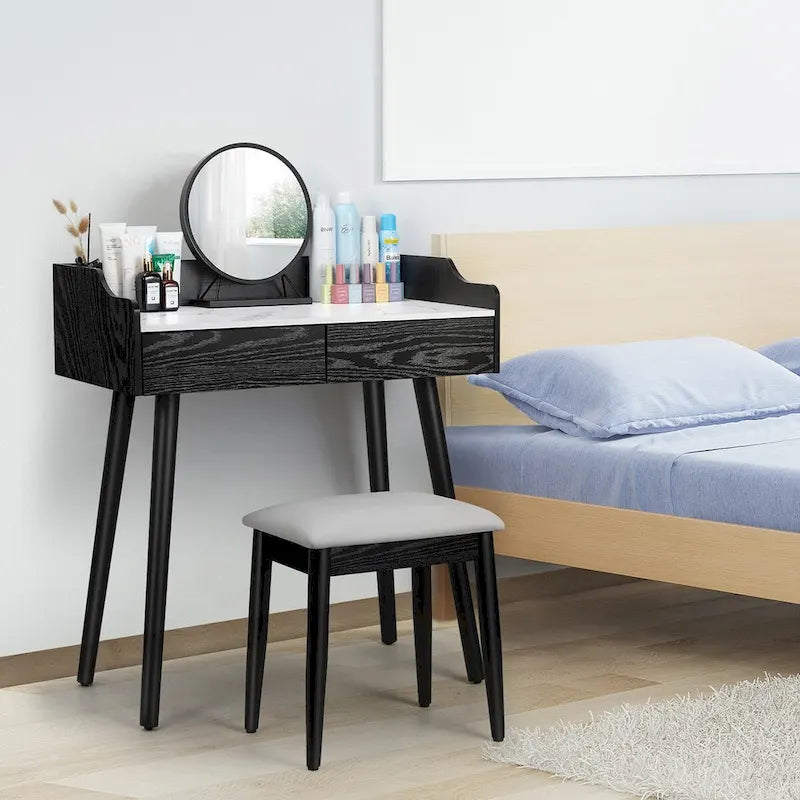 Coiffeuse avec miroir amovible