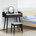 Coiffeuse avec miroir amovible