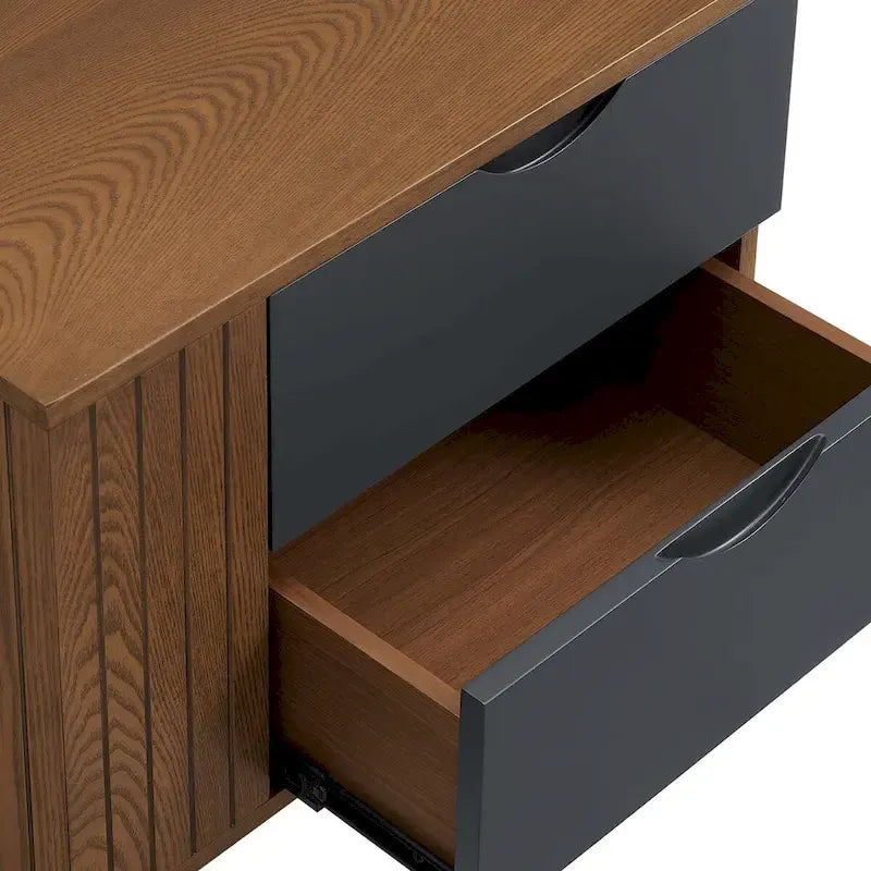 Ensemble de chambre Dylan 4 pièces avec lit, table de chevet, commode, miroir