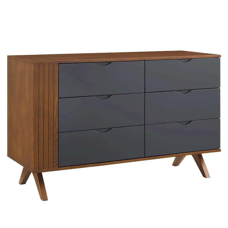Ensemble de chambre Dylan 4 pièces avec lit, table de chevet, commode, miroir