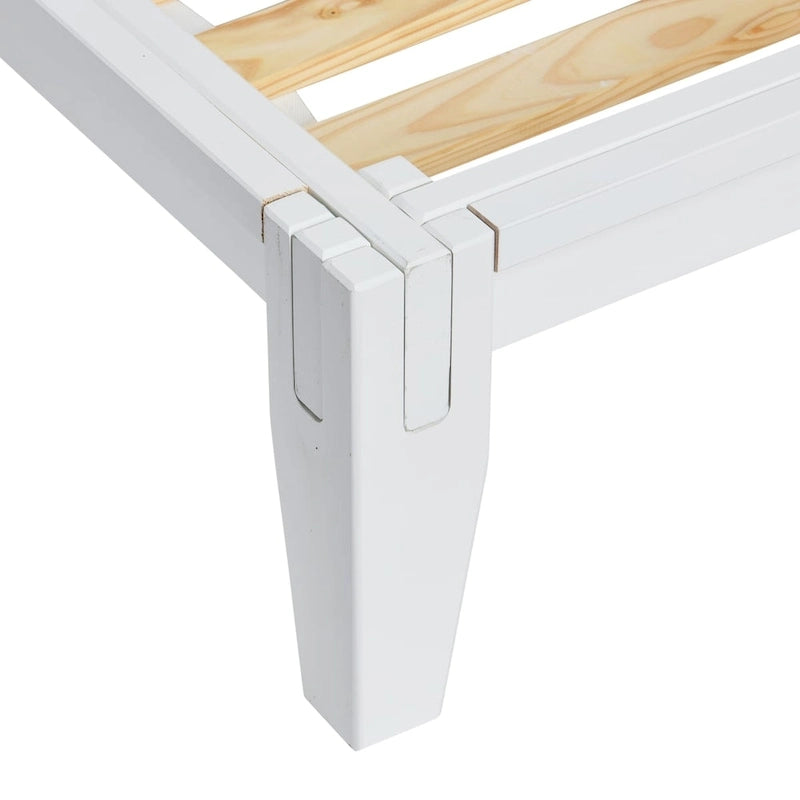Lit plateforme en bois massif Yume avec assemblages japonais