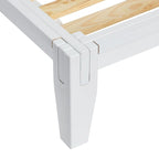 Lit plateforme en bois massif Yume avec assemblages japonais