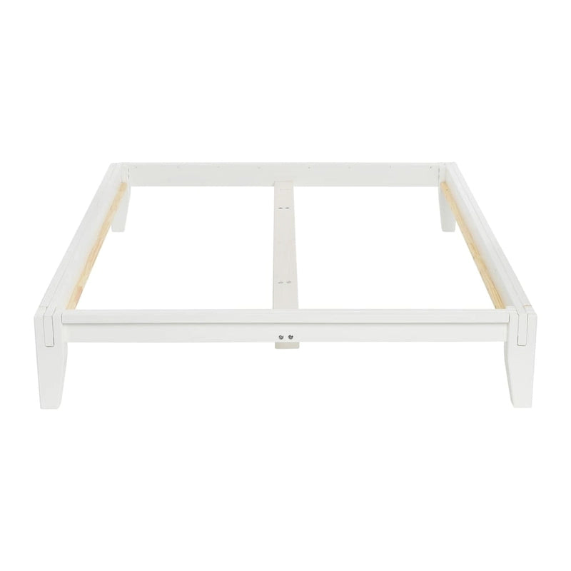 Lit plateforme en bois massif Yume avec assemblages japonais
