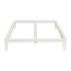 Lit plateforme en bois massif Yume avec assemblages japonais