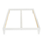 Lit plateforme en bois massif Yume avec assemblages japonais