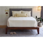 Lit plateforme en bois massif Yume avec assemblages japonais