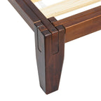 Lit plateforme en bois massif Yume avec assemblages japonais