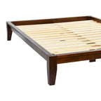 Lit plateforme en bois massif Yume avec assemblages japonais